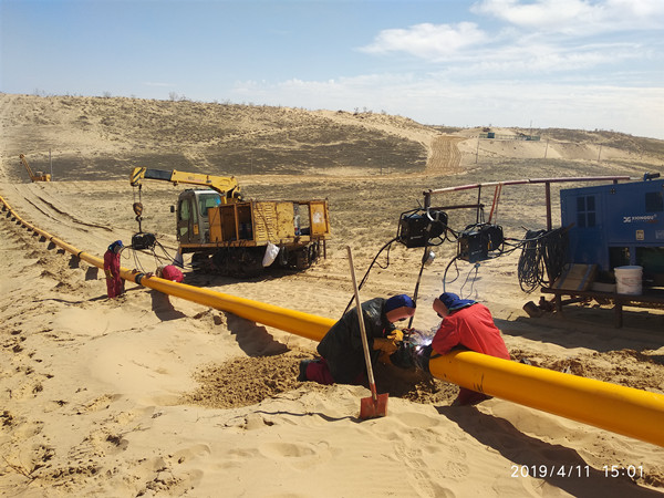 熊谷柴油電焊機(jī)在新疆克拉瑪依油區(qū)工程建設(shè)